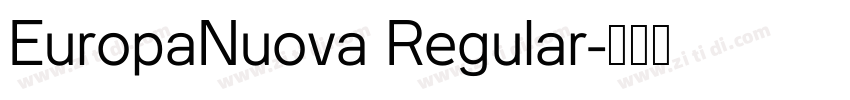 EuropaNuova Regular字体转换